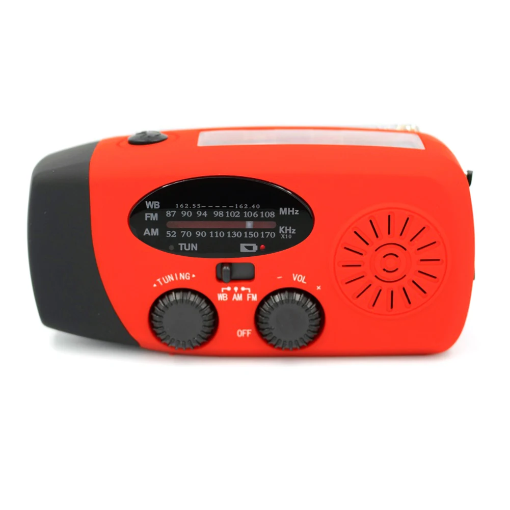 Solar Hand Crank Powered Camping Light With AM/FM Radio Outdoor 2000mAh USB Charging Multifunctional Hand Dynamo LED Flashlight Solar Hand Crank Powered Camping Light With AM/FM Radio Outdoor 2000mAh USB Charging Multifunctional Hand Dynamo LED Flashlight