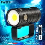 Professional Photography Underwater Lamp For Diving Torch COB LED IPX8 100M Diving Flashlight Camera Video Fill Light Lantern