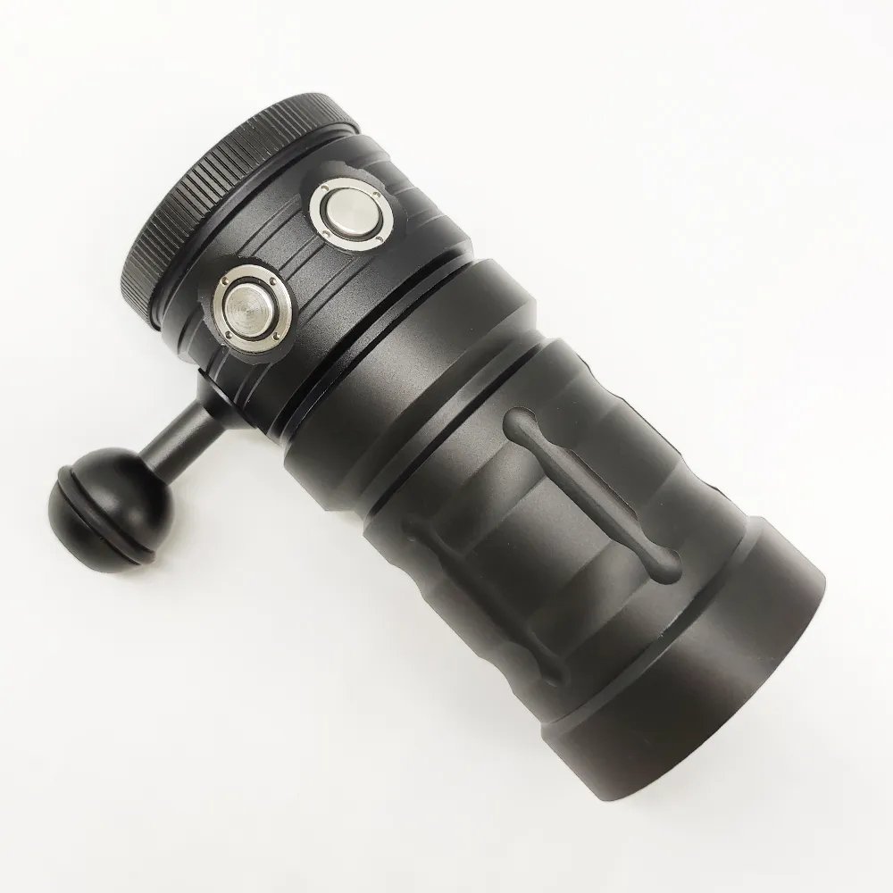 Professional Photography Underwater Lamp For Diving Torch COB LED IPX8 100M Diving Flashlight Camera Video Fill Light Lantern