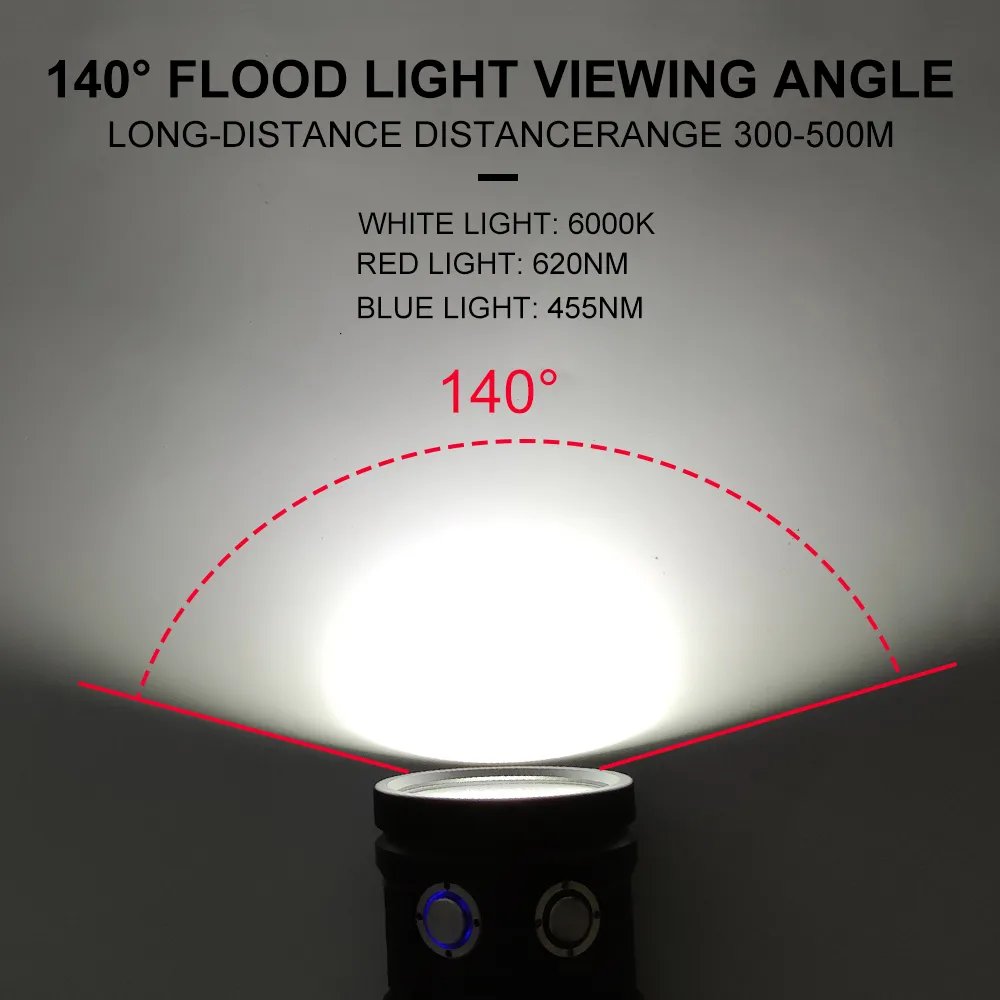 Professional Photography Underwater Lamp For Diving Torch COB LED IPX8 100M Diving Flashlight Camera Video Fill Light Lantern