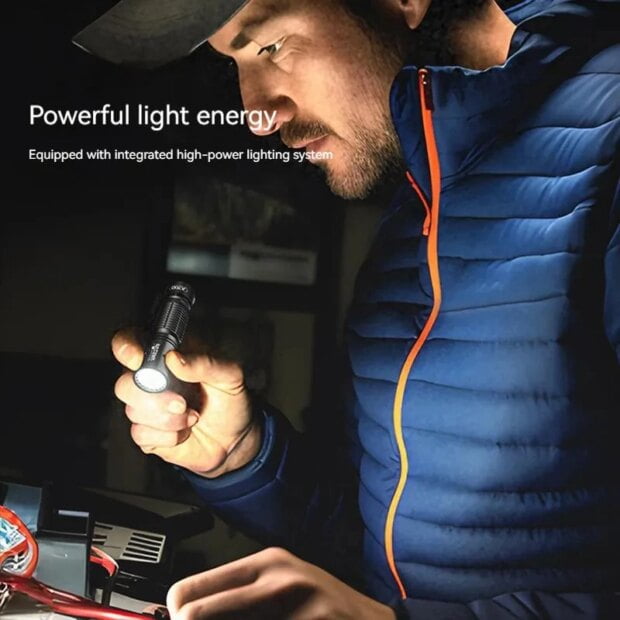 Warsun 18650 Flashlight Emergency Torch Type C Rechargeable Small Portable Lantern Hand Lamp Long Shot Camping Light 800 lumen - Image 6