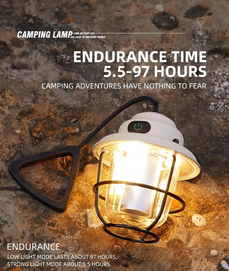 Mini LED Camping Lanterns Type-C Rechargeable Dimming Portable Hanging Tent Light 1200mAh for Hiking Fishing Emergency Lanterns Mini LED Camping Lanterns Type-C Rechargeable Dimming Portable Hanging Tent Light 1200mAh for Hiking Fishing Emergency Lanterns