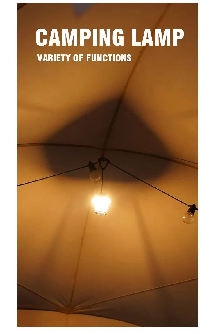 Mini LED Camping Lanterns Type-C Rechargeable Dimming Portable Hanging Tent Light 1200mAh for Hiking Fishing Emergency Lanterns Mini LED Camping Lanterns Type-C Rechargeable Dimming Portable Hanging Tent Light 1200mAh for Hiking Fishing Emergency Lanterns