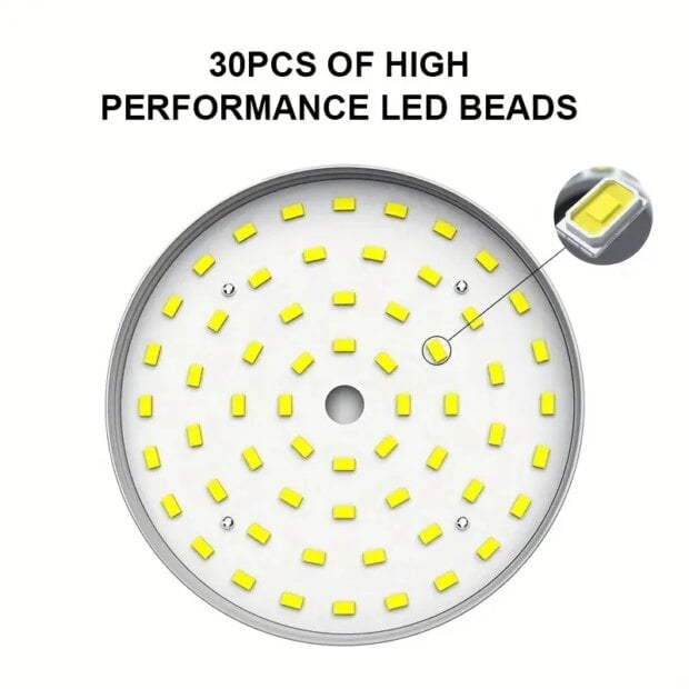 Rechargeable LED Camping Light - High Lumen, Waterproof, 3 Lighting Modes - Ideal for Hiking and Outdoor Lighting - Image 6