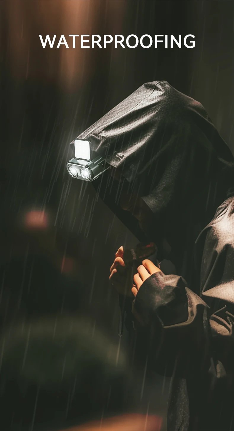 Warsun Owl Headlamp Type-c Rechargeable Headlight Portable Rotating Hunting Lights Led Flashlight Fishing Front Bicycle Light