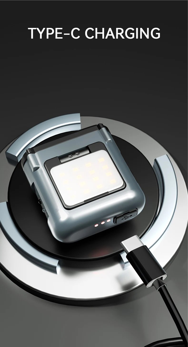 Warsun Owl Headlamp Type-c Rechargeable Headlight Portable Rotating Hunting Lights Led Flashlight Fishing Front Bicycle Light