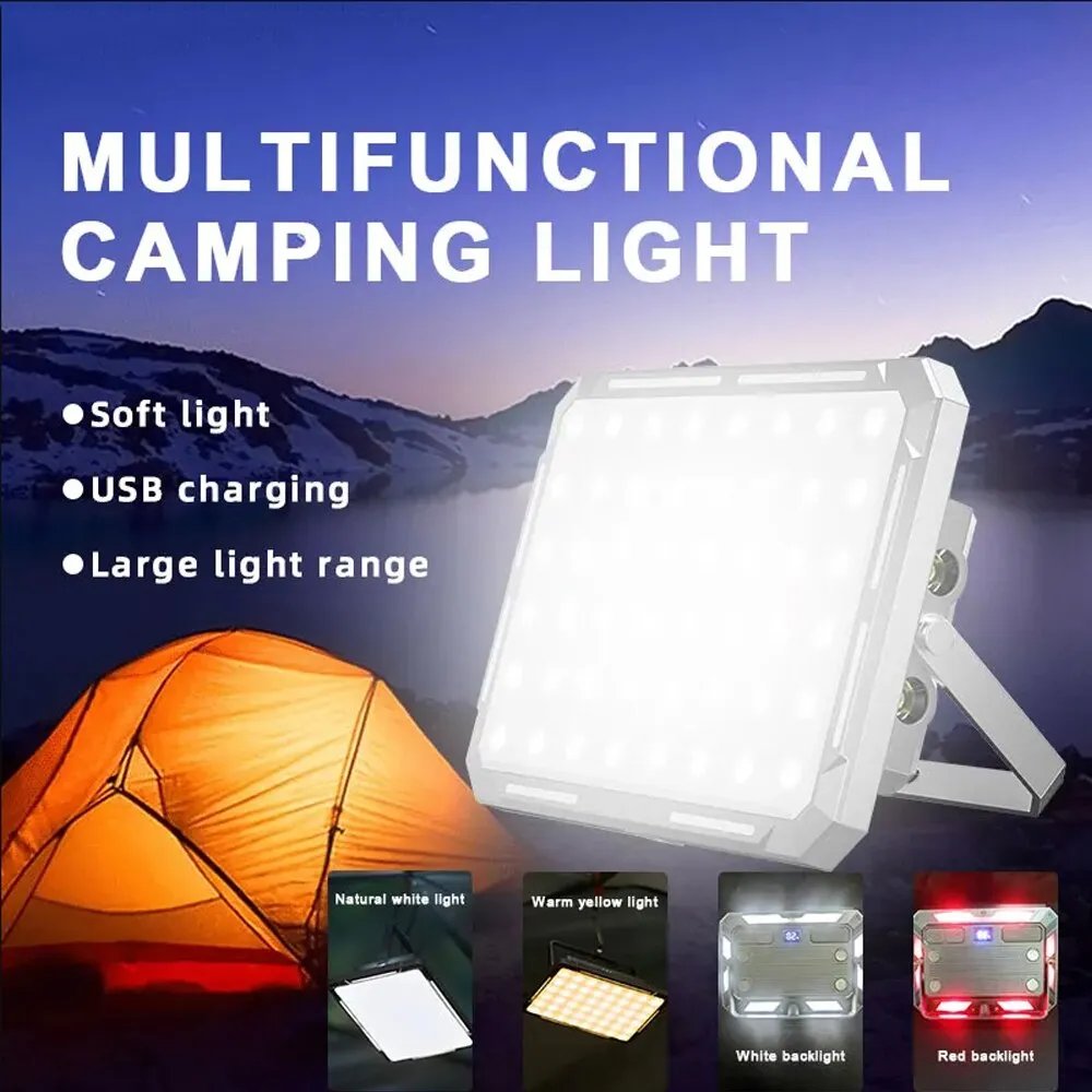 Portable LED Camping Tent Light Rechargeable Searchlight High Power Outdoor Emergency Lighting Waterproof Hanging Night Lamp Portable LED Camping Tent Light Rechargeable Searchlight High Power Outdoor Emergency Lighting Waterproof Hanging Night Lamp