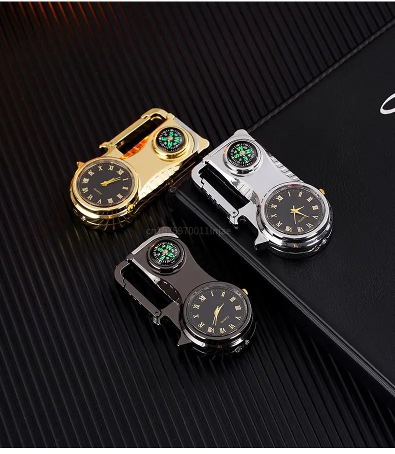 Outdoor Compass Keychain Inflatable Windproof Lighter Multi-function Watch Bottle Opener Red Flame Butane Lighters Survival Tool Outdoor Compass Keychain Inflatable Windproof Lighter Multi-function Watch Bottle Opener Red Flame Butane Lighters Survival Tool