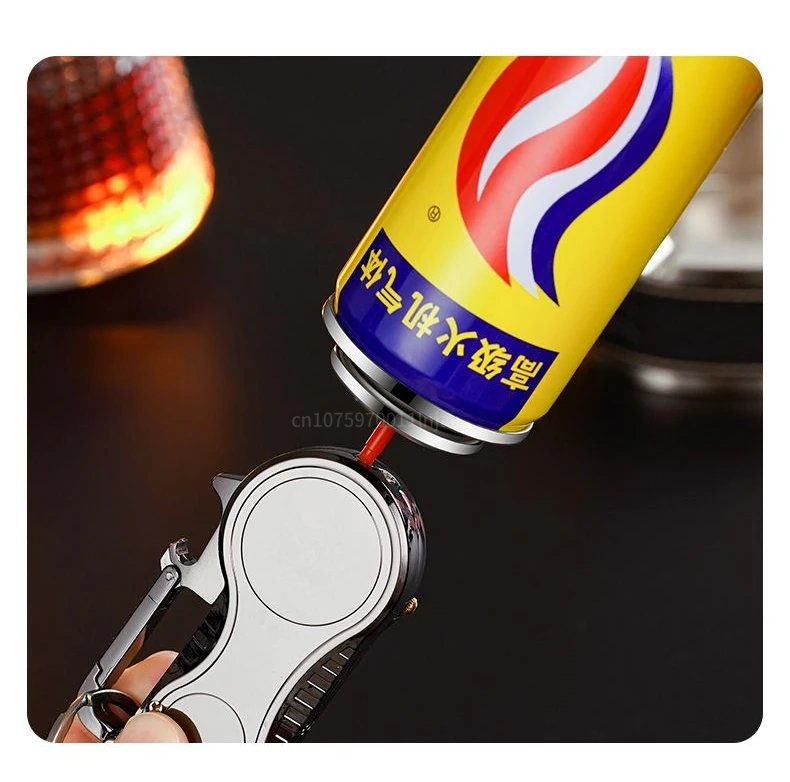 Outdoor Compass Keychain Inflatable Windproof Lighter Multi-function Watch Bottle Opener Red Flame Butane Lighters Survival Tool Outdoor Compass Keychain Inflatable Windproof Lighter Multi-function Watch Bottle Opener Red Flame Butane Lighters Survival Tool