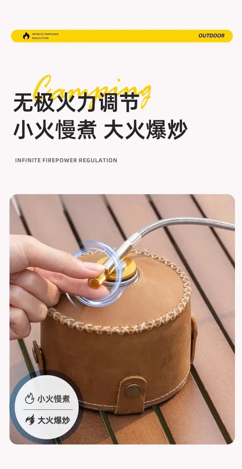 20000W 7-Core Camping Stove Strong Fire Power Portable Tourist Camping Burners Folding Hiking Picnic BBQ Cooking Equipment