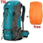 Waterproof Nylon Bag Camping Travel Backpack With Rain Cover Outdoor Hiking Mountaineering Men Shoulder Tactical Military Bags