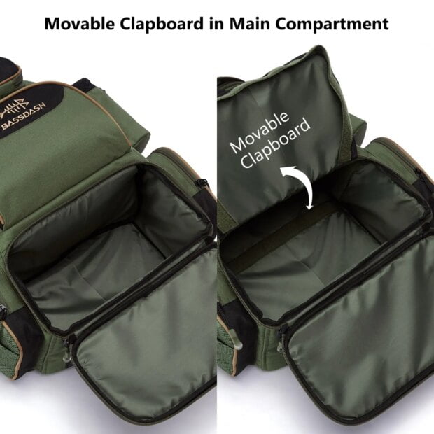 Bassdash Fishing Bag Tackle Backpack Lightweight Tactical Tackle Box Multifunctional - Image 4