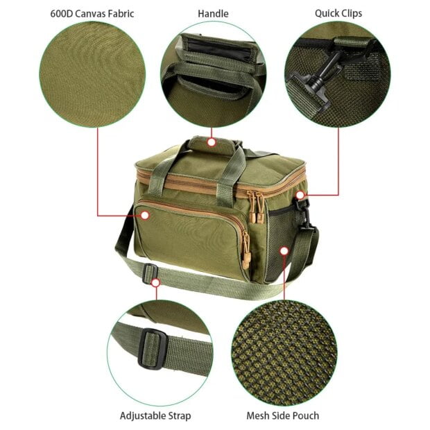 Large Capacity Fishing Bag Waterproof Multifunctional Outdoor Lure Waist Pack Outdoor Shoulder Bag Carp Fishing Pack Bag - Image 5