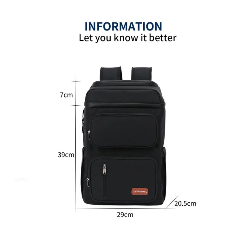 DENUONISS Picnic Cooler Bag Large Capacity Camping Meal Thermal Backpack With Bottle Opener 100% Leakproof Insulated Cooler Bags - Image 6