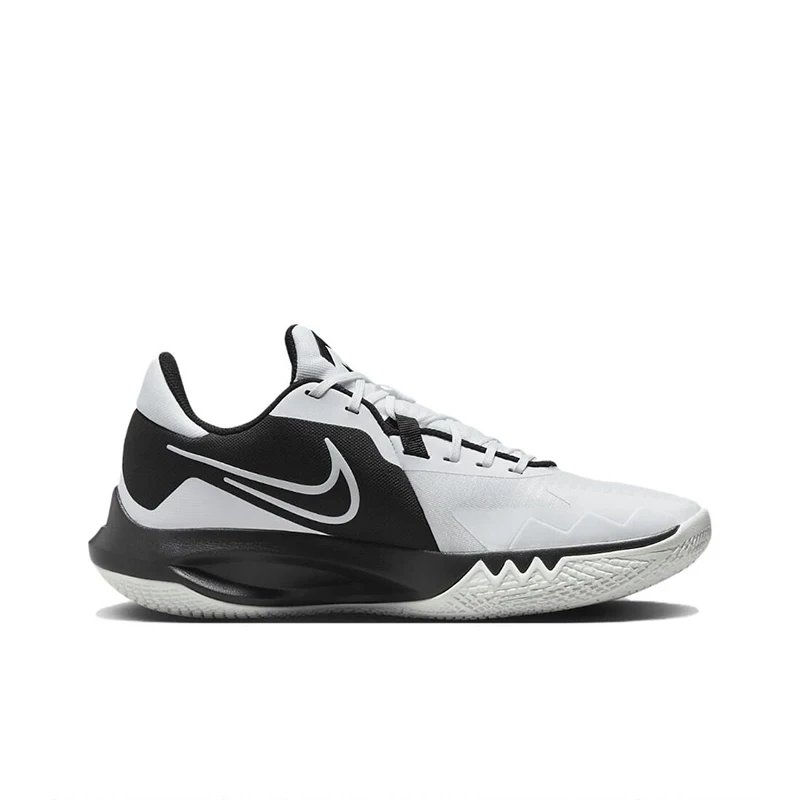 Original Nike Precision 6 Man's Basketball Shoes Low Top Wear Resistant Non-slip Black White Sneakers DD9535-004