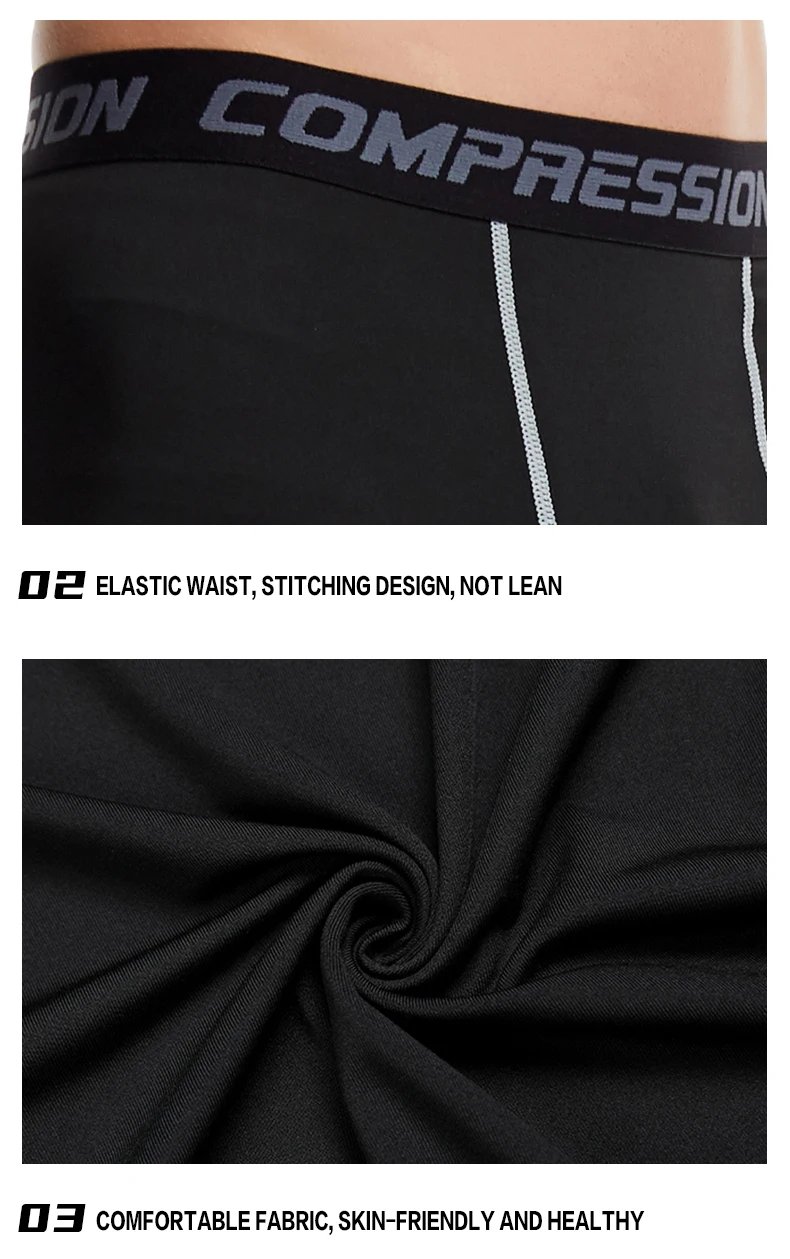 Men's Lycra Compression Pants Cycling Running Basketball Soccer Elasticity Sweatpants Fitness Tights Legging Trousers Rash Guard