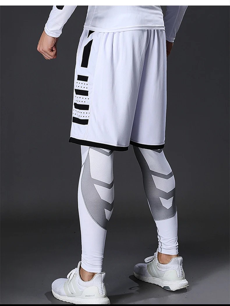 Men's Lycra Compression Pants Cycling Running Basketball Soccer Elasticity Sweatpants Fitness Tights Legging Trousers Rash Guard