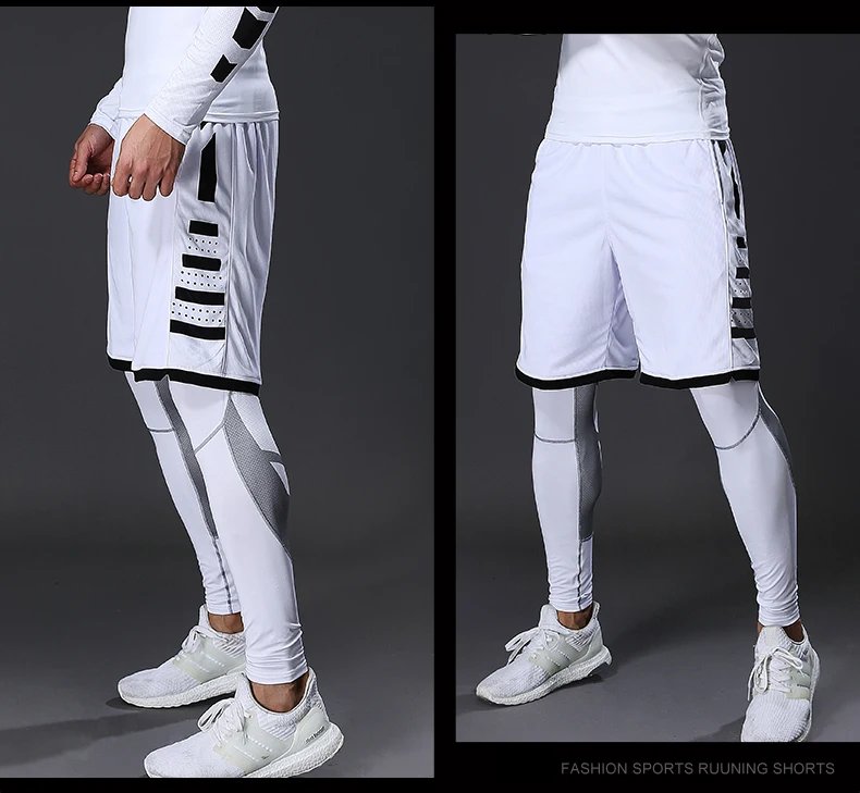Men's Lycra Compression Pants Cycling Running Basketball Soccer Elasticity Sweatpants Fitness Tights Legging Trousers Rash Guard