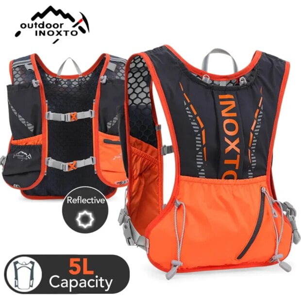 INOXTO- Ultra Lightweight Running Backpack Hydration Vest, for Bicycle Marathon Hiking